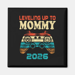 Imán Subiendo al Nivel Retro de Mamá Anuncio de Embaraz