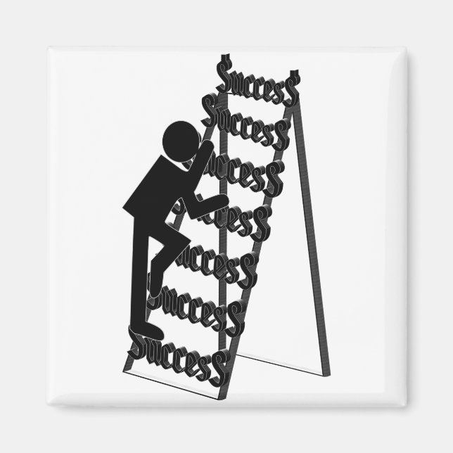 Imán Subiendo la escalera del éxito (Frente)