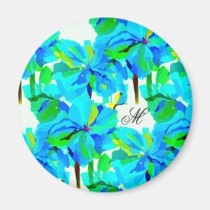 Imán Sublime modelo floral verde de la adormidera himal