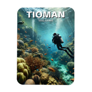 Imán Submarinismo Tioman Malaysia Scuba