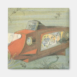 Imán Submarino de Steampunk de la ciencia ficción del