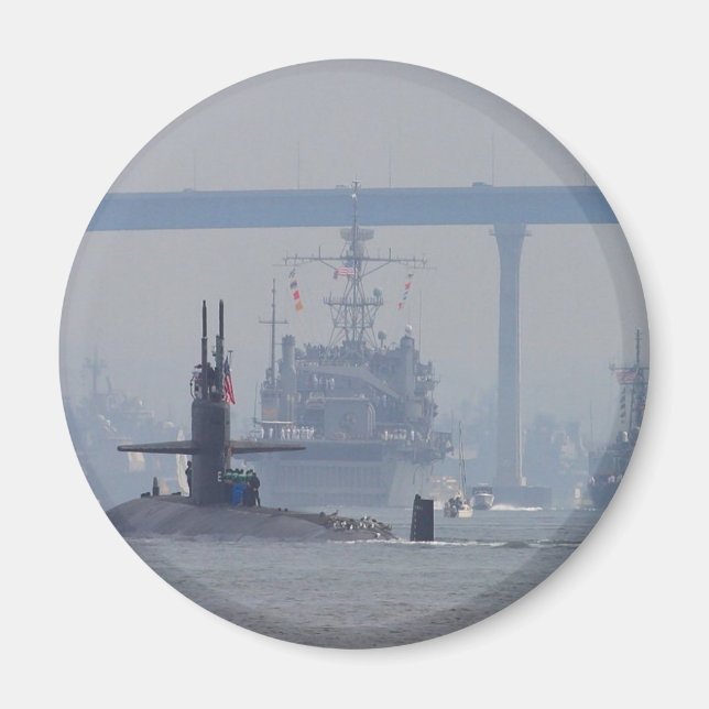 Imán Submarinos submarinos de la marina de guerra de bu (Frente)