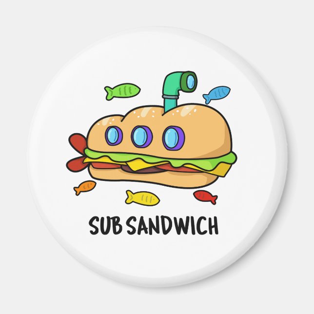 Imán Subsandwich Funny Food Pun (Frente)