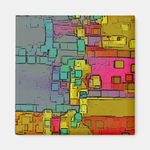 Imán "Subway" Arte Geométrico