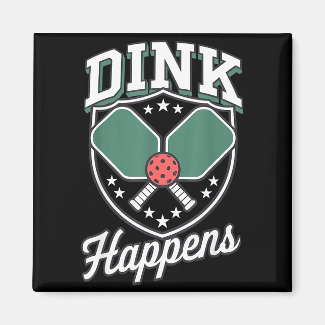 Imán Sucede Dink pickleball divertido pickle ball  (Frente)