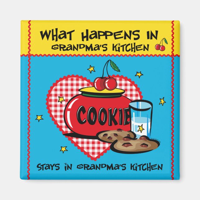 Imán Sucede en la cocina de la abuela (Frente)