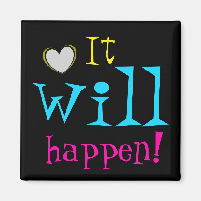 Imán Sucederá Palabras Motivadoras (Frente)