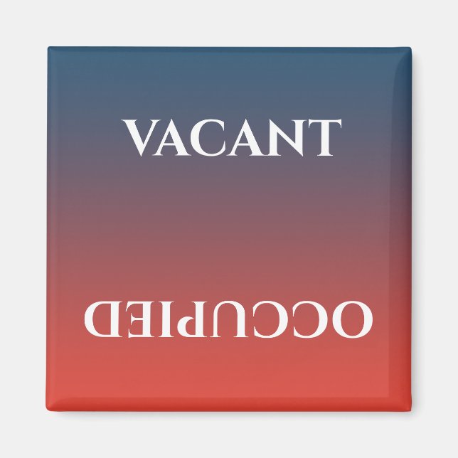 Imán Sucio limpio | Vacante ocupada (Frente)