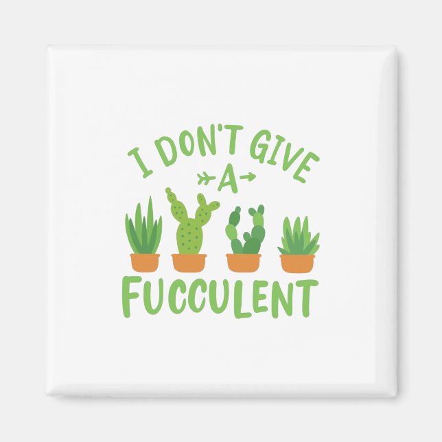 Imán Suculentas plantas (Frente)