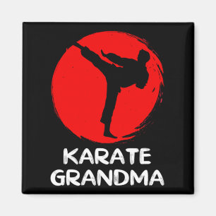 Imán Sudadera con capucha de Karate Grandma