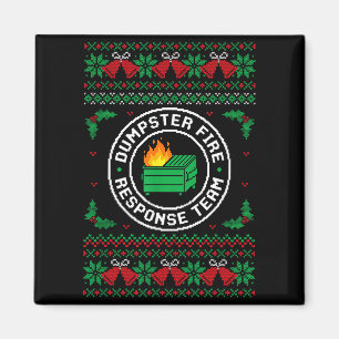 Imán Sudadera fea de Navidad del equipo de respuesta de