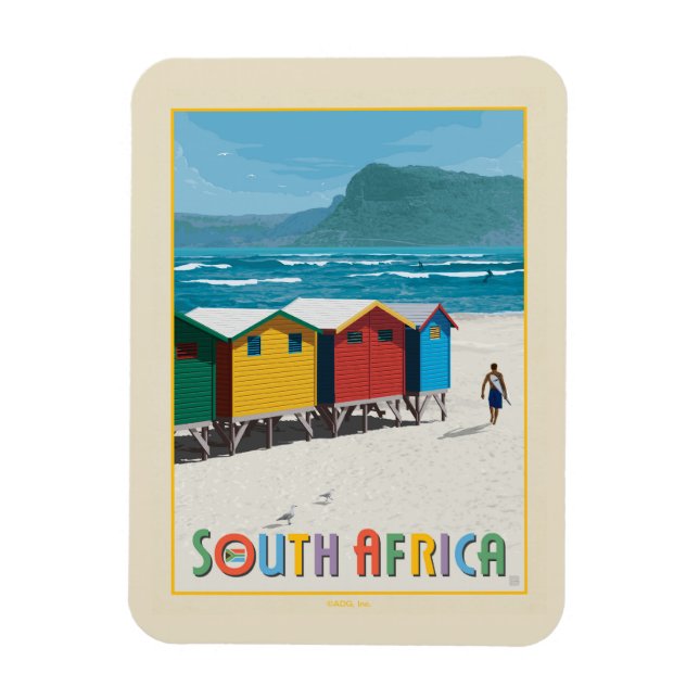 Imán Sudáfrica | Playa de Muizenberg (Vertical)