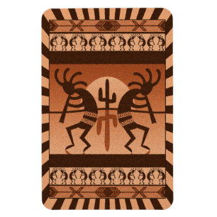 Imán Sudoeste de Kokopelli del cactus de Sun del