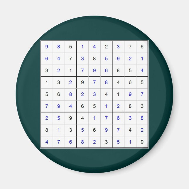 Imán sudoku (Frente)