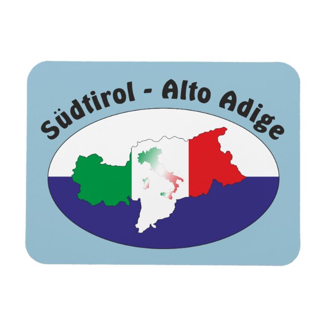 Imán Südtirol - Alto Adige Premium Flexi Magnet (Horizontal)