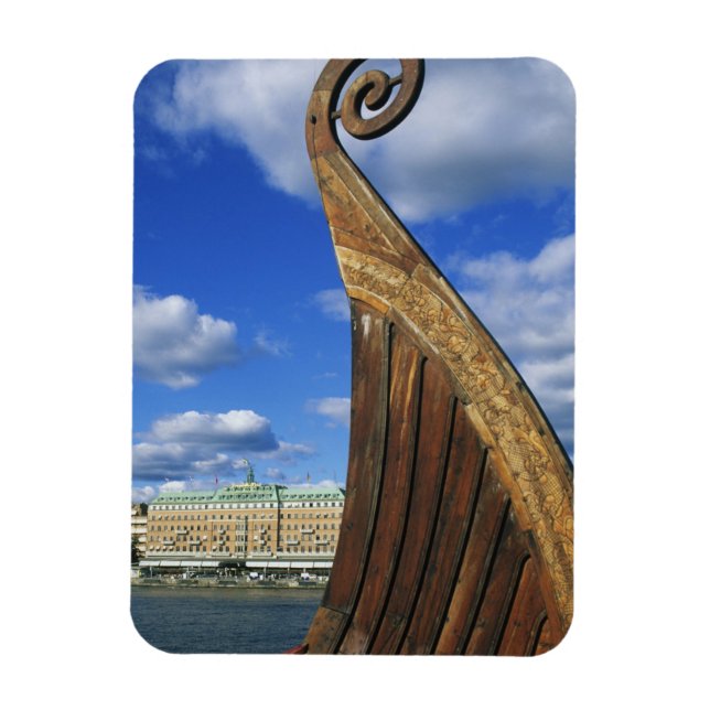 Imán Suecia, Estocolmo, puerto, desde Gamla Stan, (Vertical)