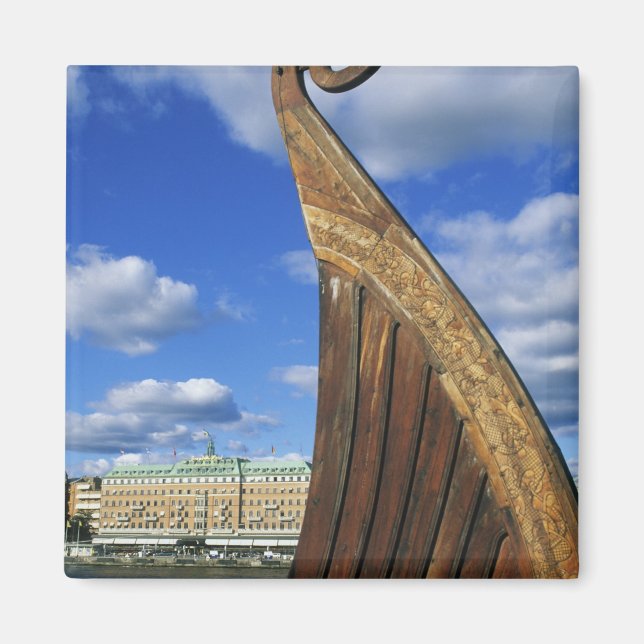 Imán Suecia, Estocolmo, puerto, desde Gamla Stan, (Frente)