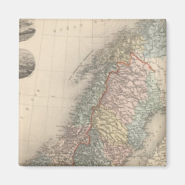 Imán Suecia y Noruega 2 (Frente)