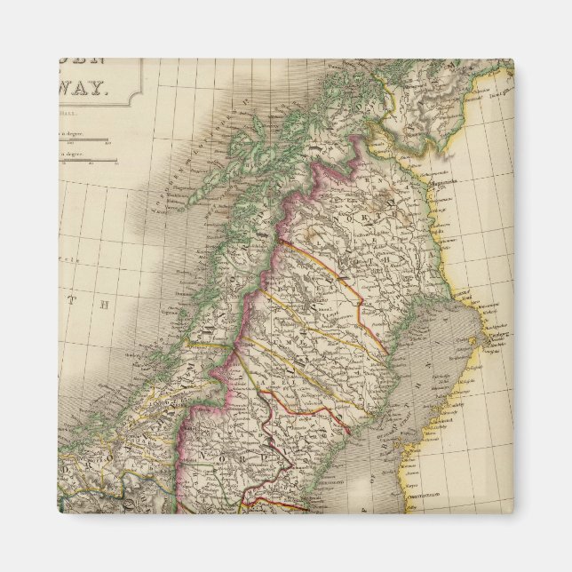 Imán Suecia y Noruega 8 (Frente)