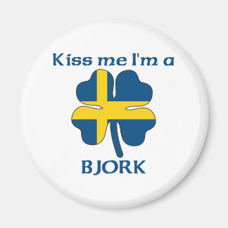 Imán Sueco personalizado me besa, soy bjork