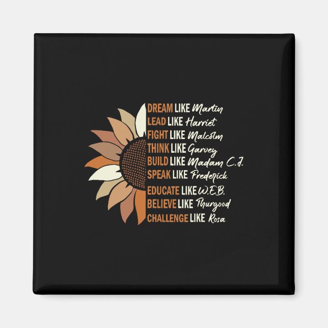 Imán Sueño Como Martin Lead Como Harriet Black History (Frente)