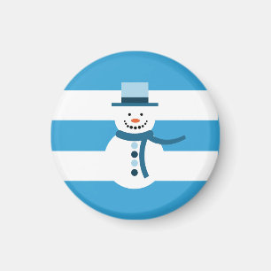 Imán Sueño Con Un Hombre De Nieve Blanco