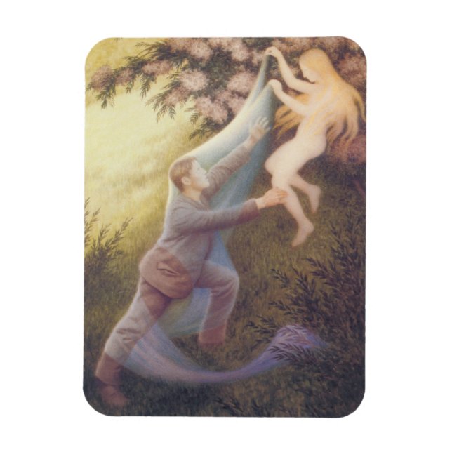Imán Sueño de hadas (por Theodor Severin Kittelsen) (Vertical)
