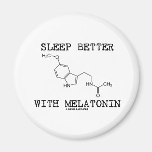 Imán Sueño mejor con Melatonin (molécula química)