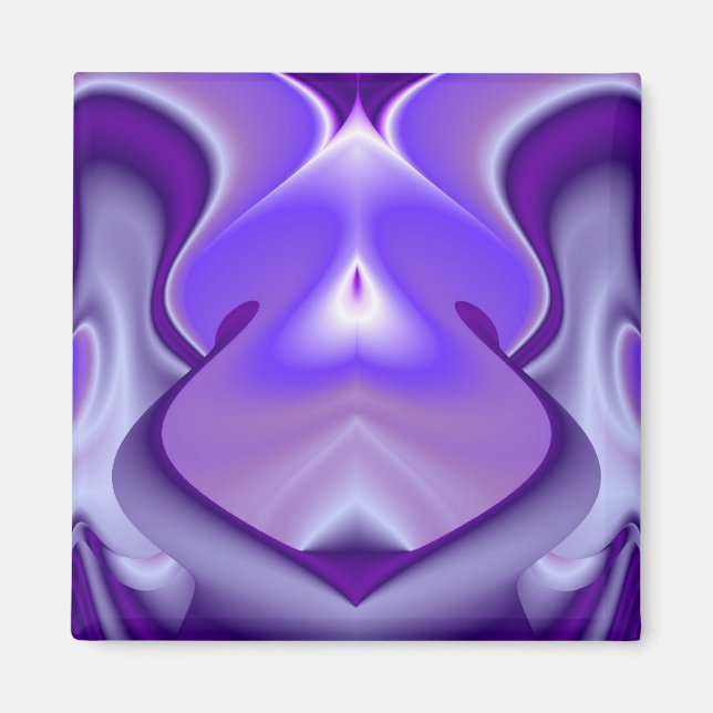 Imán Sueños de flores moradas (Frente)
