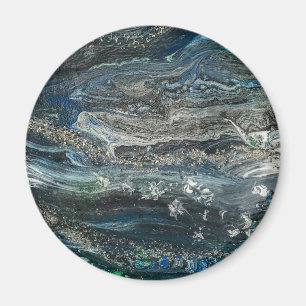 Imán Sueños de la pintura abstracta del Océano 20