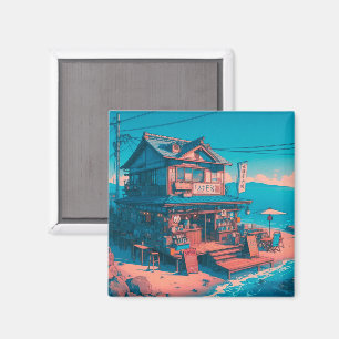 Imán Sueños de Lofi a orillas del mar