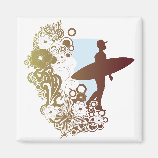 Imán sueños de surfear (Frente)