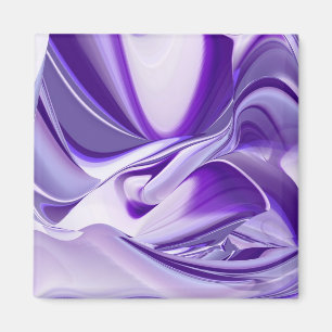Imán Sueños del arcoiris de flores moradas