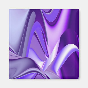 Imán Sueños del arcoiris de flores moradas
