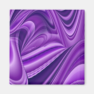 Imán Sueños del arcoiris de flores moradas