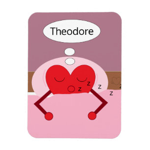 Imán Sueños del Corazón Rosados y Morados