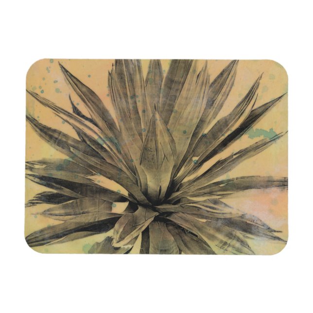 Imán Sueños del desierto | Planta verde (Horizontal)