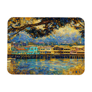 Imán Sueños dorados de Monterey Harbour inspirados en K