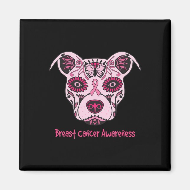 Imán Sugar Pitbull Perro Perro Concientización sobre el (Frente)