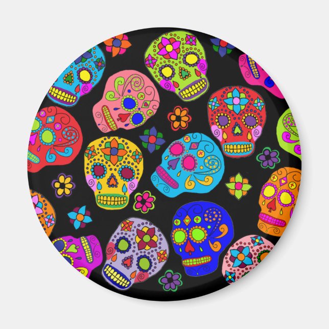 Imán Sugar Skull (Frente)