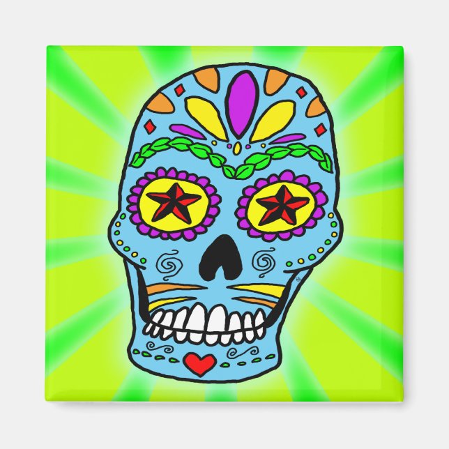 Imán Sugar Skull Magnet (Frente)