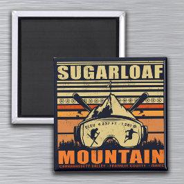 Imán Sugarloaf Maine Mountain Vintage Skvenir