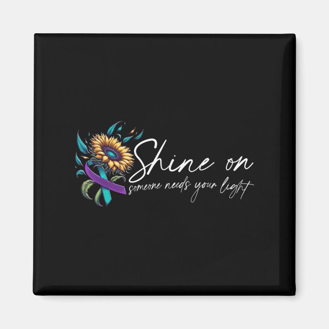 Imán Suicide Awareness Suicide Prevention Suprt Survivo (Frente)