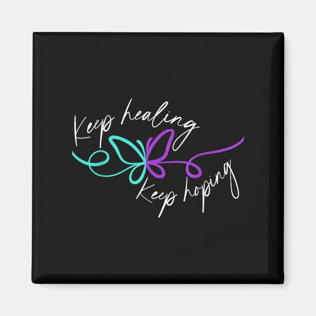 Imán Suicide Awareness Suicide Prevention Suprt Survivo (Frente)