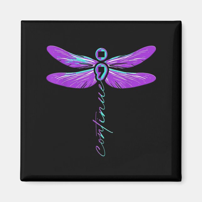 Imán Suicide Awareness Suicide Prevention Suprt Survivo (Frente)