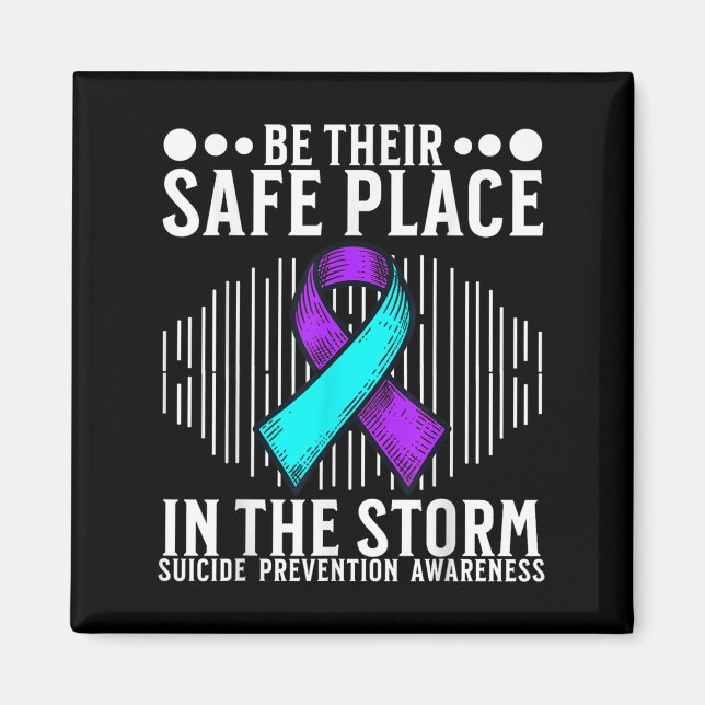 Imán Suicide Awareness Suprt Suicide Prevention Awarene (Frente)