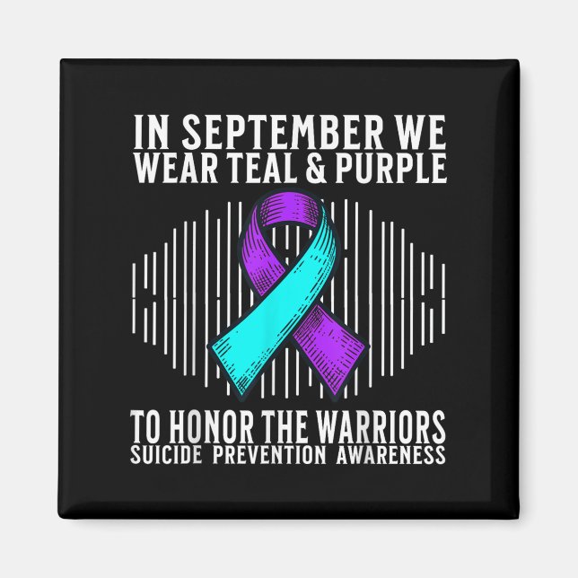 Imán Suicide Awareness Suprt Suicide Prevention Awarene (Frente)