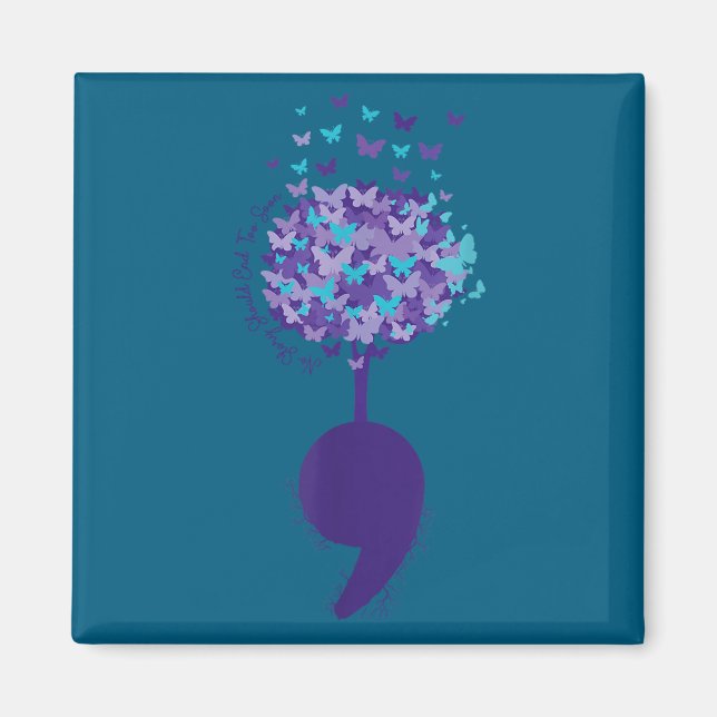 Imán Suicide Prevention Awareness No Story Should End T (Frente)