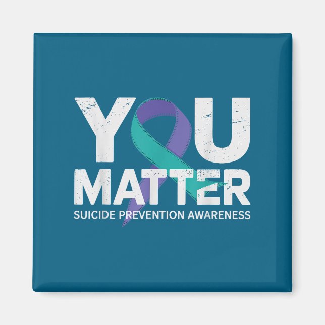 Imán Suicides Prevention Shirts Suicide Awareness  (Frente)