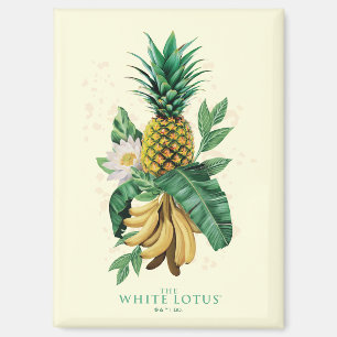 Imán Suite de piña en el Lotus blanco